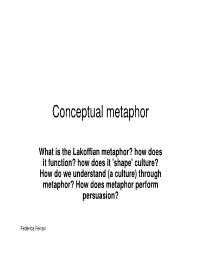 Conceptual Metaphor