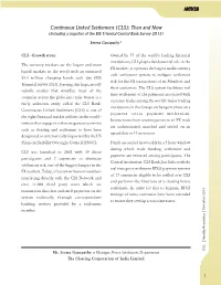 Continuous Linked Settlement (CLS): Then and Now (Including a Snapshot of the BIS Triennial Central Bank Survey 2013)