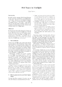 Fell Types in Context