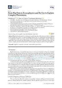 From Big Data to Econophysics and Its Use to Explain Complex Phenomena