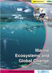 Marine Ecosystems and Global Change