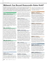 Midwest: Can Recent Democratic Gains Hold?