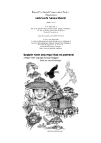 (Panaycon) Eighteenth Annual Report