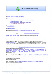 September 2015 Issue 27 in This Issue