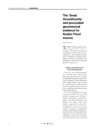 The 'Great Unconformity' and Associated Geochemical Evidence