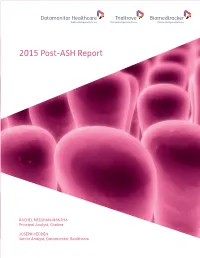 2015 Post-ASH Report