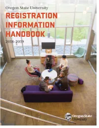 Corvallis Registration Information Handbook 2018-2019 WEB.Indd