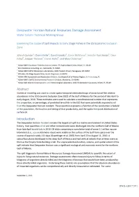 Deepwater Horizon Natural Resources Damage Assessment