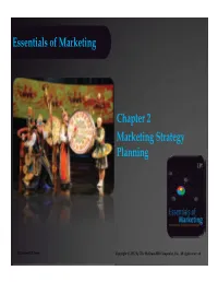 Essentials of Marketing Chapter 2 Marketing Strategy Planning