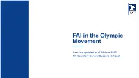 FAI in the Olympic Movement