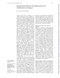 Immunomodulation by Thalidomide and Thalidomide Analogues