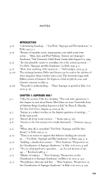 Introduction Chapter 1: Asperger and I