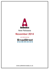 November 2014 and Introducing