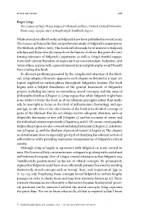 Roger Crisp While Several Excellent Books on Sidgwick Have Been