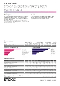 Stoxx® Emerging Markets Total Market Index