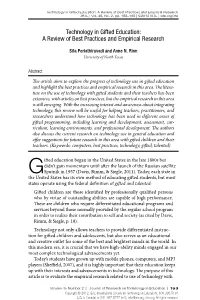 Technology in Gifted Education: a Review of Best Practices and Empirical Research JRTE | Vol