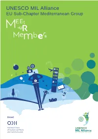 UNESCO MIL Alliance EU Sub-Chapter Mediterranean Group
