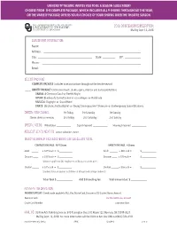 2018-2019 SEASON SUBSCRIPTION Th E UNIVERSITY of OKLAHOMA Mail by Sept