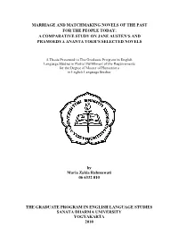 A Comparative Study on Jane Austen S and Pramoedya