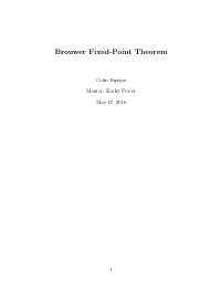 Brouwer Fixed-Point Theorem
