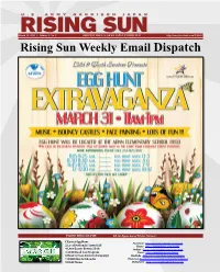 Rising Sun Weekly Email Dispatch