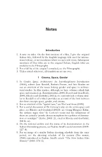 Introduction 1. a Note on Titles. on the First Mention of a Film, I Give The