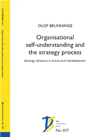 Organisational Self-Understanding and the Strategy Process
