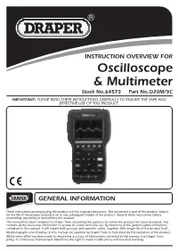 Oscilloscope & Multimeter