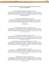 The Association Between Astigmatic Anisometropia with Visual Acuity and Stereopsis