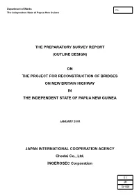 The Preparatory Survey Report (Outline Design)