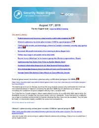 August 13Th, 2019 Try Our August Quiz – Security While Traveling