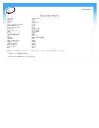 Broadcast Basic Channels