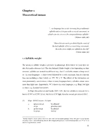 Chapter 1 Theoretical Issues