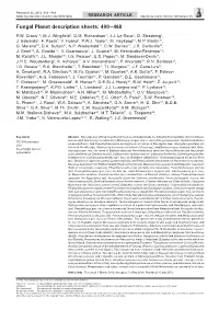 Fungal Planet Description Sheets: 400–468