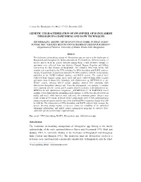 Genetic Characterization of Swamp Eel of Bangladesh Through Dna Barcoding and Rapd Techniques