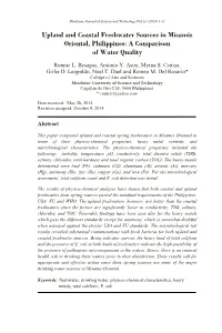 Physico-Chemical Analysis and Morphometric Variability Within And