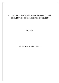 Botswana Fourth National Report to the Convention of Biological Diversity