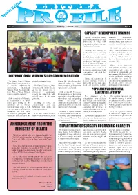 Eritrea Profile 13 March 2021
