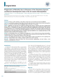 Progression of Mortality Due to Diseases of The