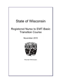 RN to EMT-Basic Transition Course