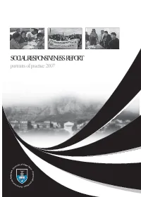 Social Responsiveness Report for 2007