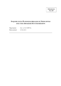 Submission No 329 INQUIRY INTO PLANNING PROCESS IN