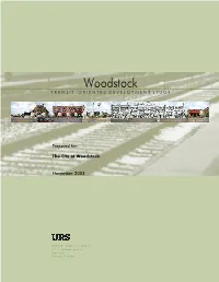 Woodstock Transit-Oriented Development Study