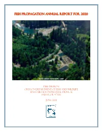 2020 Fish Propagation Annual Report