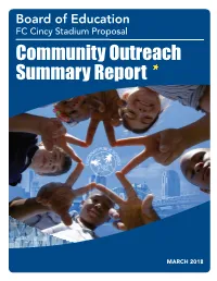 Community Outreach Summary Report