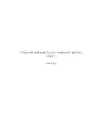 Design and Implementation of a Compressed Linked List Library