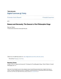 Reason and Necessity: the Descent of the Philosopher Kings