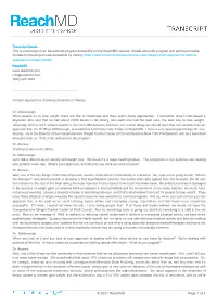 © 2021 Reachmd Page 1 of 3 Seeing Many Physicians in Very Specific Areas Looking for Strategies to Manage Weight