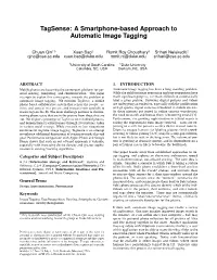 A Smartphone-Based Approach to Automatic Image Tagging