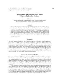 Biogeography and Speciation in the Dacini (Diptera: Tephritidae: Dacinae)